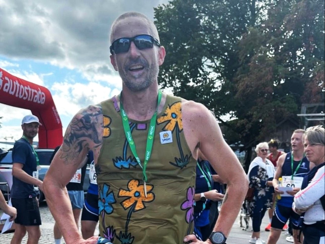 Peter Jensen på 2. plass i Vestfold Maraton, åtte sekunder fra seier
